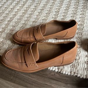 Sam Edelman camel colored penny loafers